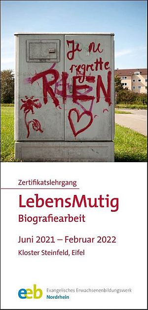 Flyer Biografieabeit nach Lebensmutig e.V.